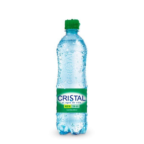 Agua CRISTAL Con Gas Botella (600 ml)